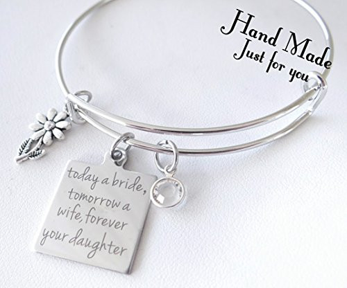 Today a Bride tomorrow a wife forever your daughter Mother of the Bride Mother of the Bride Bracelet Today a Bride tomorrow a wife forever your daughter Mother of the Bride Mother of the Bride Bracelet