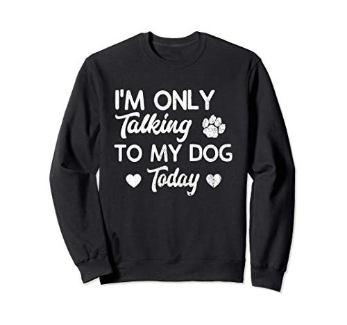 I_m Only Talking To My Dog Today Funny Dog Lover Gift Sweatshirt