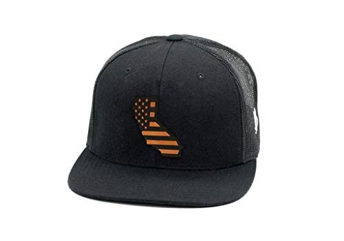 California Patriot Flat Trucker - OSFA Black
