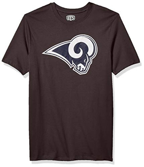 OTS NFL Los Angeles Rams Men_s Rival Tee Charcoal X-Large OTS NFL Los Angeles Rams Men_s Rival Tee Charcoal X-Large