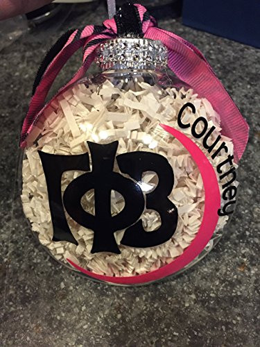 Gamma Phi Beta Christmas Ornament  Gamma Phi Beta  Sorority Ornament  greek letter ornament  personalized ornament  christmas gift