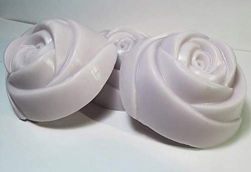 Gardenia Scented Flower Shaped Soaps - 3 pc Shea Butter Goat Milk Soap