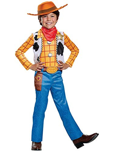 Disney Boys Toy Story 4 Cowboy Woody Jumpsuit Halloween Costume Medium 7 8