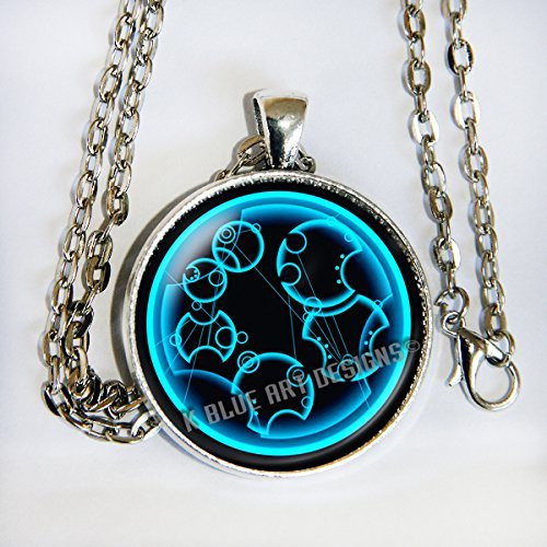 Doctor Who Gallifreyan Necklace - Together Forever Thru Time and Space - necklace - Dr Who - HM Doctor Who Gallifreyan Necklace - Together Forever Thru Time and Space - necklace - Dr Who - HM