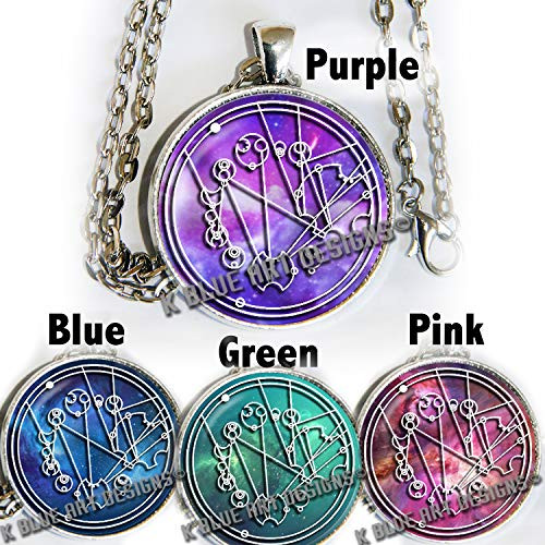 Doctor Who quote in Gallifreyan pendant necklace - says We_re all stories in the end just make it a good one - 4 Galaxy colors to choose from Doctor Who quote in Gallifreyan pendant necklace - says We_re all stories in the end just make it a good one - 4 Galaxy colors to choose from
