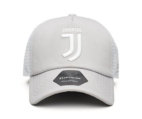 Fi Collection Compatible with Juventus Officially Licensed Throwback Grey Trucker Hat