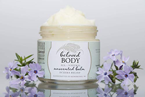 Beloved Body Eczema Relief Balm - Pure and Honest -unscented- 100 Percent  Grass fed Tallow Balm  All Natural Balm