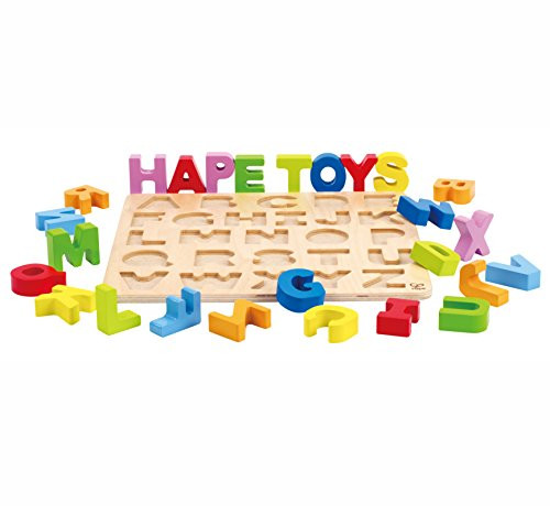 Hape Alphabet Blocks Learning Puzzle | Wooden ABC Letters Colorful Educational Puzzle Toy Board For Toddlers and Kids, Multi-Colored Jigsaw Blocks Hape Alphabet Blocks Learning Puzzle | Wooden ABC Letters Colorful Educational Puzzle Toy Board For Toddlers and Kids, Multi-Colored Jigsaw Blocks