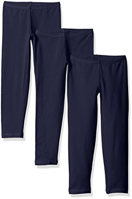 Hanes Little Girls_ Leggings -Pack of 3-  Navy  X-Small