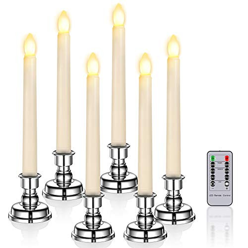 Window Candles with Timer PChero Battery Operated Dripless Flicker Flameless LED Taper Candles Lights with Remote Candlesticks for Thanksgiving Dinner Table Christmas Themed Party Decorations Window Candles with Timer PChero Battery Operated Dripless Flicker Flameless LED Taper Candles Lights with Remote Candlesticks for Thanksgiving Dinner Table Christmas Themed Party Decorations