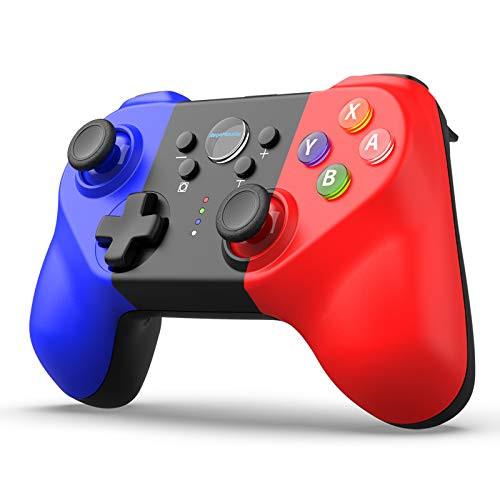 -2021 New Version- Wireless Switch Controller For N-Switch RegeMoudal Switch Pro Controller with 360Joystick  6-axis Somatosensory   4-Level Vibration Game Controller with Turbo Function Design