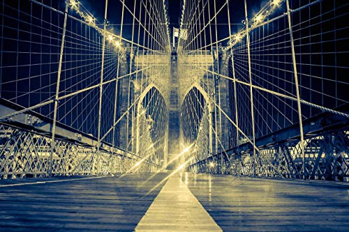 Brooklyn Bridge Manhattan New York City Photograph Canvas Print Metal Home Wall Art Decor Livingroom Bedroom Blue Gold Downtown Night Poster Brooklyn Bridge Manhattan New York City Photograph Canvas Print Metal Home Wall Art Decor Livingroom Bedroom Blue Gold Downtown Night Poster