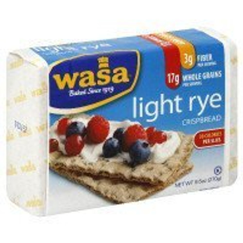 Wasa  Light Rye Crispbread  9.5oz Package -Pack of 4- by Wasa