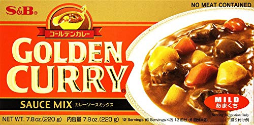 S and B Golden Curry Sauce Mix  Mild - 7.8 oz -Pack of 2- S and B Golden Curry Sauce Mix  Mild - 7.8 oz -Pack of 2-