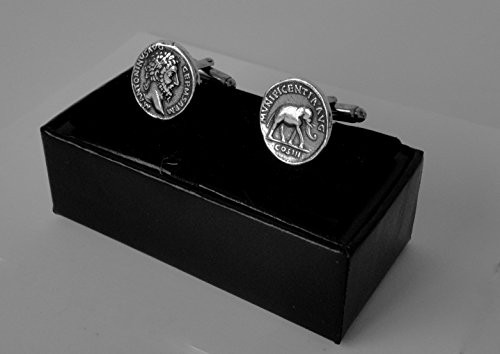 Golden Artifacts Marcus Aurelius  Philosopher King  Roman Coins  Coin Cuff Links  Roman Empire  Unique Gift  -26C-S-