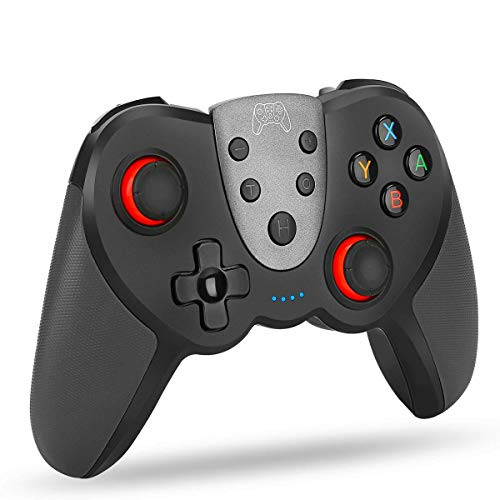 WANGCHENGLONG Wireless Controller for Nintendo Switch Game Console Switch Lite Joystick Gamepads for Nintendo Switch Console  Supports Gyro Axis  Turbo and Dual Vibration -Size   Black-