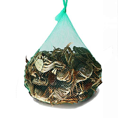 100 Pcs reusable produce bag onion bags mesh Food Packaging Seafood Boil Bags Plastic Mesh Produce and Crab Boil Bag  24 Inch Reusable Mesh Nylon Netting Bag for Vegetables Produce mesh bag Net Bag