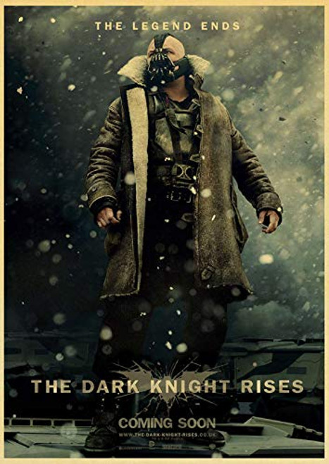 The Dark Knight Rises Poster Gifts for DC Comics Fans Bane Supervillain Wall Decor Batman Wall Art DC Villain Poster Living Room Artwork -24x32-