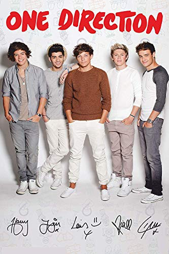 One Direction Poster Gifts for Pop Music Fans Boy Band Wall Decor Liam Payne Wall Art Niall Horan Poster Living Room Artwork -24x32-