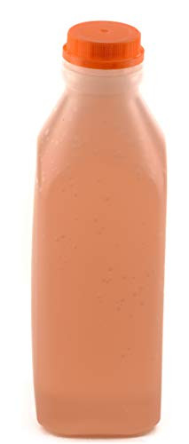 -20 PACK- Empty Plastic Juice Bottles with Tamper Evident Caps 32 OZ - Smoothie Bottles - Ideal for Juices  Milk  Smoothies  Picnic_s and even Meal Prep by EcoQuality Juice Containers