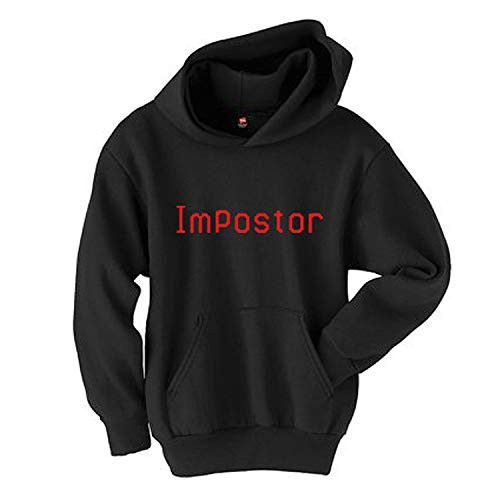 Imposter Among Us Hoodie - Amoung Us Game Merch Sweater Sweatshirt Shirt Hoodies -Youth Black  XL-