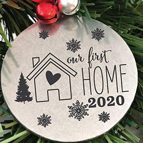 Personalized Our First Home Ornament Christmas Ornament Tree Decoration Ornament 2020 Christmas Ornament First Home 2020 Personalized Gift FIRST-HOME-GLB