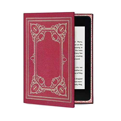 Kindle Case with Foldback Classic Book Cover -My Book- -Berry Pink-