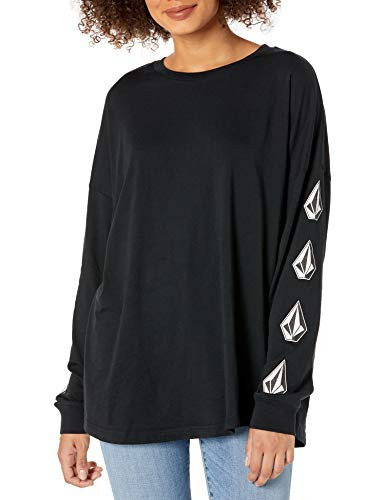 Volcom womens Deadly Stones Long Sleeve Tee T Shirt  Black  XS S US