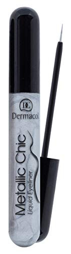 Dermacol Liquid Eyeliner Metallic Chic -n.03 Silver-