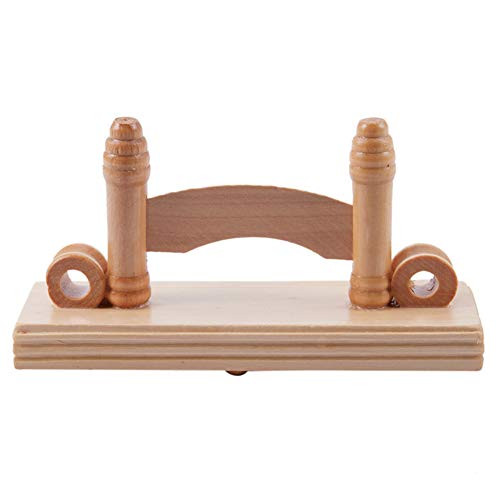 M.M.A Wooden Vintage Style Hand Fan Stand Display Base Holder Wood Color