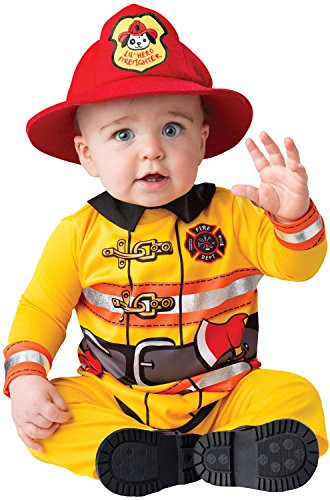 InCharacter Fearless Firefighter Infant Costume  Medium -12-18- Yellow