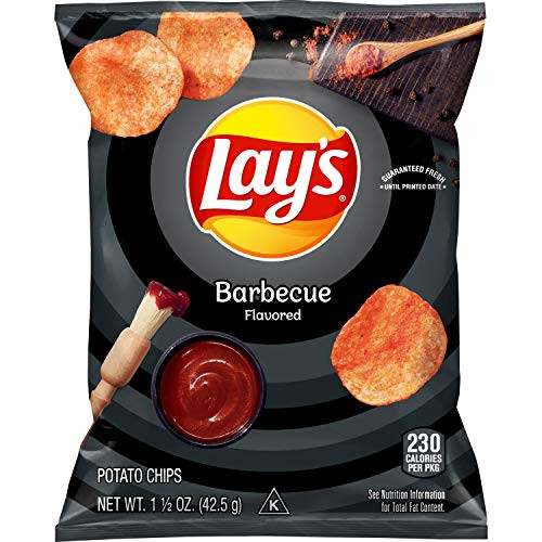 Lay_s Barbecue Flavored Potato Chips 1.5 Ounce -Pack of 64- Lay_s Barbecue Flavored Potato Chips 1.5 Ounce -Pack of 64-