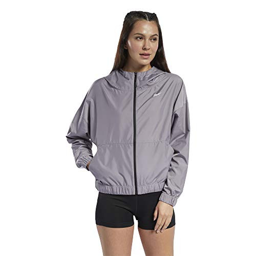 Reebok Workout Ready Hooded Jacket  Gravity Grey  XS