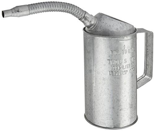Plews 75-442 2-Quart Galvanized Measuring Canwith Flexible spout