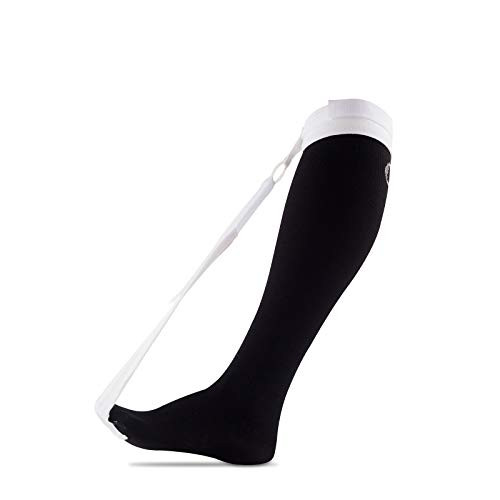 The Alpha Sock - Single Strap Plantar Fasciitis Night Splint - Effective Relief from Plantar Fasciitis and Achilles Tendonitis - 1 Piece -L XL-