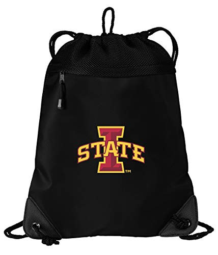 ISU Cyclones Drawstring Bag Iowa State Cinch Pack Backpack UNIQUE MESH  and  MICROFIBER