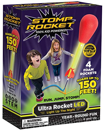 Stomp Rocket 20500 Ultra Rocket LED, 4 Rockets [Packaging May Vary]