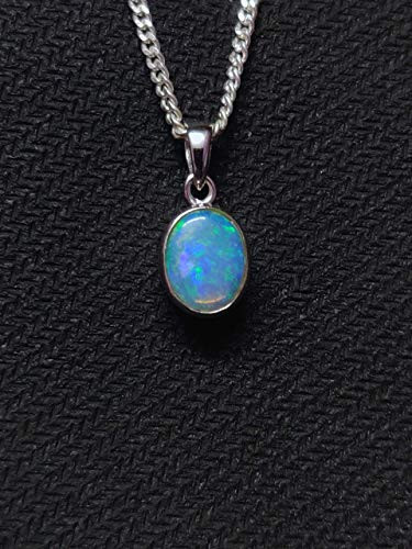 AAA Ethiopian Opal Pendant Necklace 1 Ct Opal Pendant Natural Opal Jewelry 925 Sterling Silver Ethiopian Opal Pendant Anniversary Gifts
