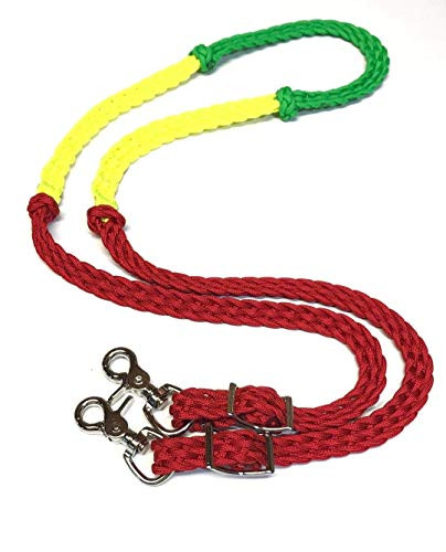 lesson reins color knotted reins training reins flat braided