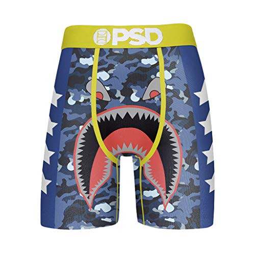PSD Men_s Brief Underwear Bottom -Blue Merican Warface  M-