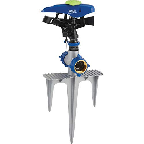 SIM SUPPLY Best Garden Poly  and  Metal 5800 Sq. Ft. Triple Spike Impulse Sprinkler - 1 Each
