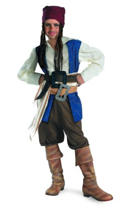 Captain Jack Sparrow Classic Costume - Medium -7-8-