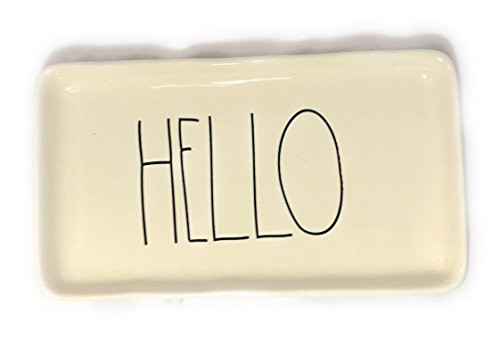 Rae Dunn/Magenta HELLO TRINKET Dish 9 inches x 4.5 inches
