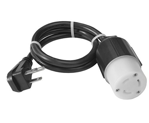 Conntek 3FE515L520 15 Amp U.S Elbow Plug to L5-20R 2A Locking Female Adapter Cord, 3'