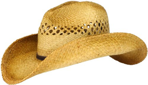 San Diego Hat Company Women_s Raffia Cowboy Hat  Tea  One Size