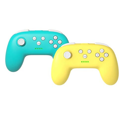 WANGCHENGLONG Switch Pro Wireless Controller for Nintendo  A Pair RegeMoudal Switch Joy-Con-L R- Remote Joypad Gamepad Replacement for Nintendo Console?Green Yellow?