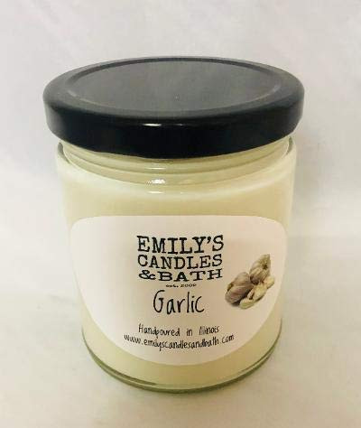 9 Oz. 100 Percent  Soy Jar Candle Garlic Scent