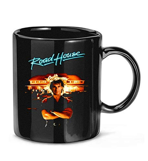 Yahachiapi Roadhouse Patrick Swayze Retro 80_S Movie Coffee Mug for Women and Men Tea Cups