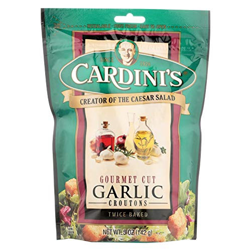 Cardini Gourmet Croutons  Garlic  5-Ounce Packages -Pack of 12-