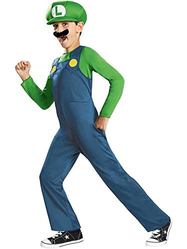 Super Mario Bros. - Luigi Child Costume size Medium 8-10